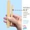 CraftySticks Colored Wood Craft Sticks 4.5 Inch, Red Orange Yellow Green Blue Purple White Black Pink Brown Popsicle Sticks